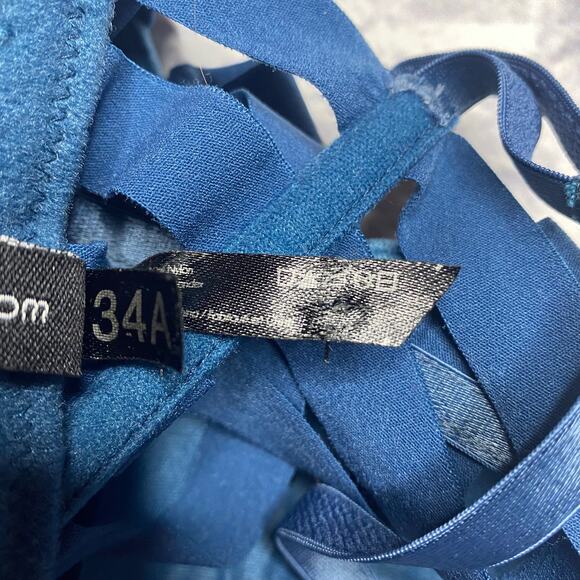 BKLYN Noir Cage Bra in Teal - Picture 6 of 6